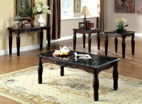 Brampton Espresso/Black 3 Pc. Table Set - Ornate Home