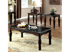Brampton Espresso/Black 3 Pc. Table Set - Ornate Home
