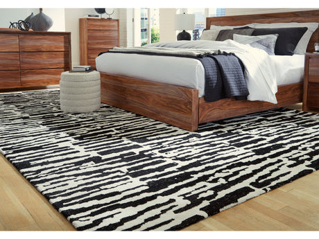 Bramshaw Black/Ivory Extra Large Rug - Ornate Home