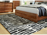Bramshaw Black/Ivory Large Rug (Online Special Price) - Ornate Home