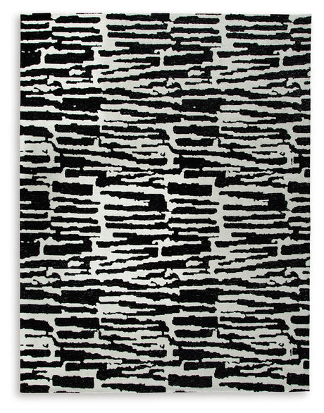 Bramshaw Black/Ivory Large Rug - Ornate Home
