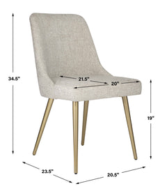 Bramwell Gray Dining Chair - Ornate Home