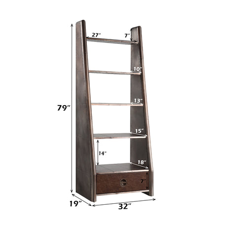Brancaster Aluminum Bookcase - Ornate Home