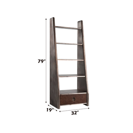 Brancaster Aluminum Bookcase - Ornate Home