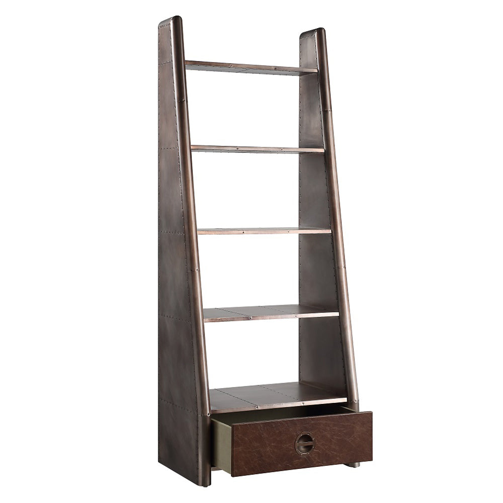 Brancaster Aluminum Bookcase - Ornate Home