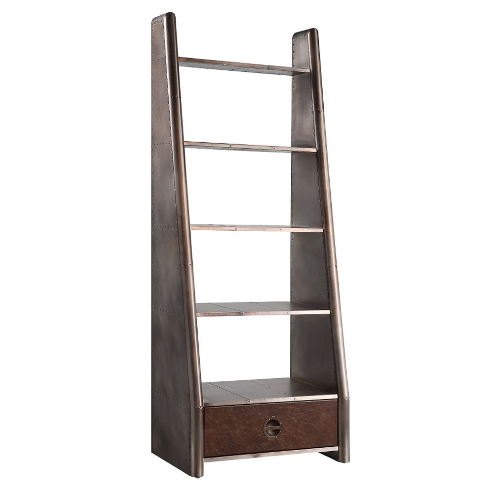 Brancaster Aluminum Bookcase - Ornate Home