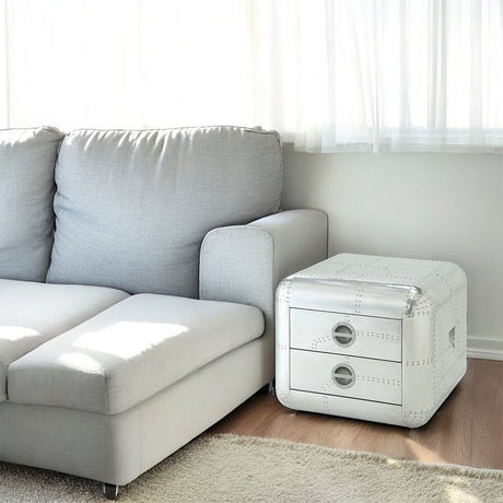 Brancaster Aluminum End Table - Ornate Home