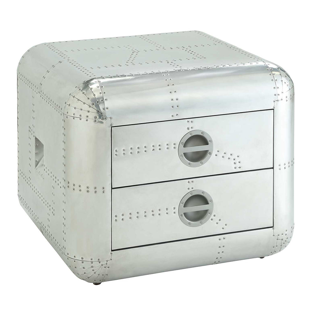 Brancaster Aluminum End Table - Ornate Home