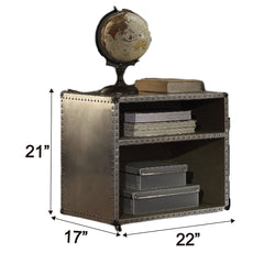 Brancaster Aluminum Nightstand - Ornate Home
