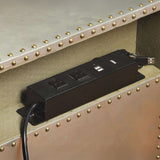 Brancaster Aluminum Nightstand - Ornate Home