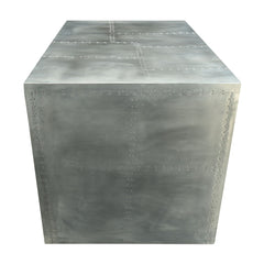 Brancaster Aluminum Patchwork Writing Desk Geometric Shape - Ornate Home