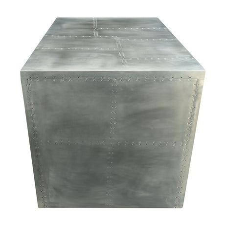 Brancaster Aluminum Patchwork Writing Desk Geometric Shape - Ornate Home