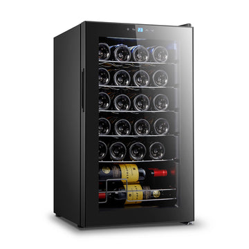 Brancaster Brown Leather & Aluminum Wine Cabinet - Ornate Home