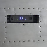 Brancaster Brown Leather & Aluminum Wine Cabinet - Ornate Home