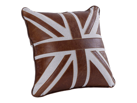 Brancaster Brown/Linen Accent Cushion (Set of 2) - Ornate Home