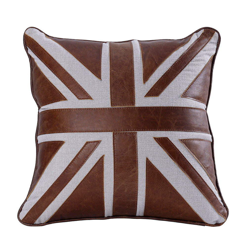 Brancaster Brown/Linen Accent Cushion (Set of 2) - Ornate Home