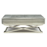 Brancaster Coffee Table in Aluminum - Ornate Home