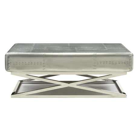 Brancaster Coffee Table in Aluminum - Ornate Home