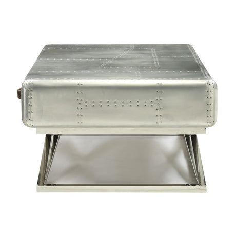 Brancaster Coffee Table in Aluminum - Ornate Home