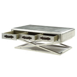 Brancaster Coffee Table in Aluminum - Ornate Home