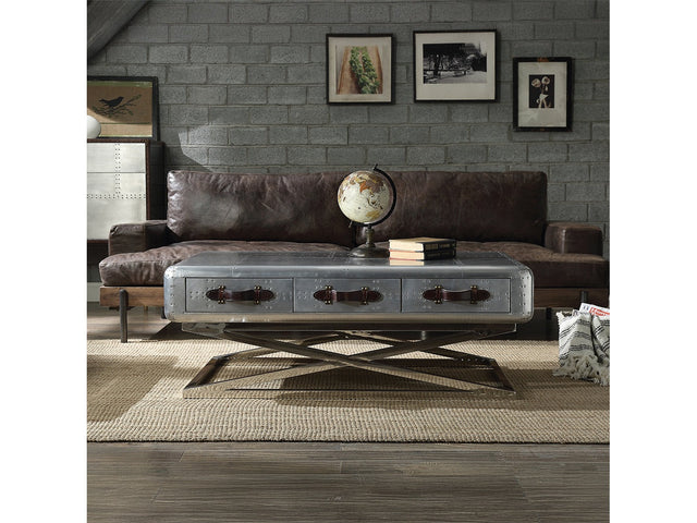 Brancaster Coffee Table in Aluminum - Ornate Home