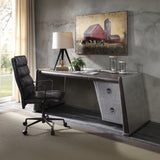 Brancaster Distress Chocolate Desk - Ornate Home