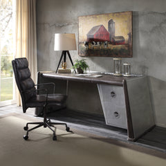 Brancaster Distress Chocolate Desk - Ornate Home