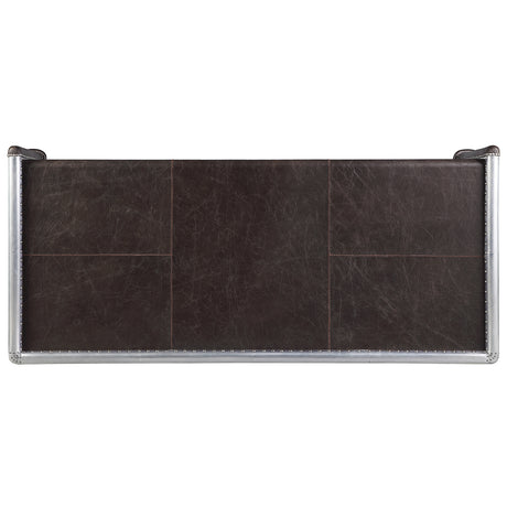 Brancaster Distress Chocolate Desk - Ornate Home