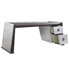 Brancaster Distress Chocolate Desk - Ornate Home