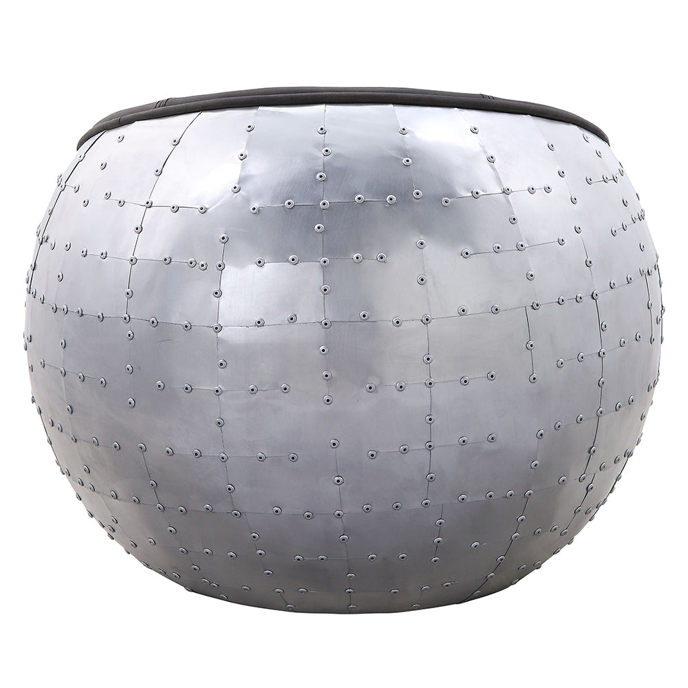 Brancaster Ebony Ottoman - Ornate Home