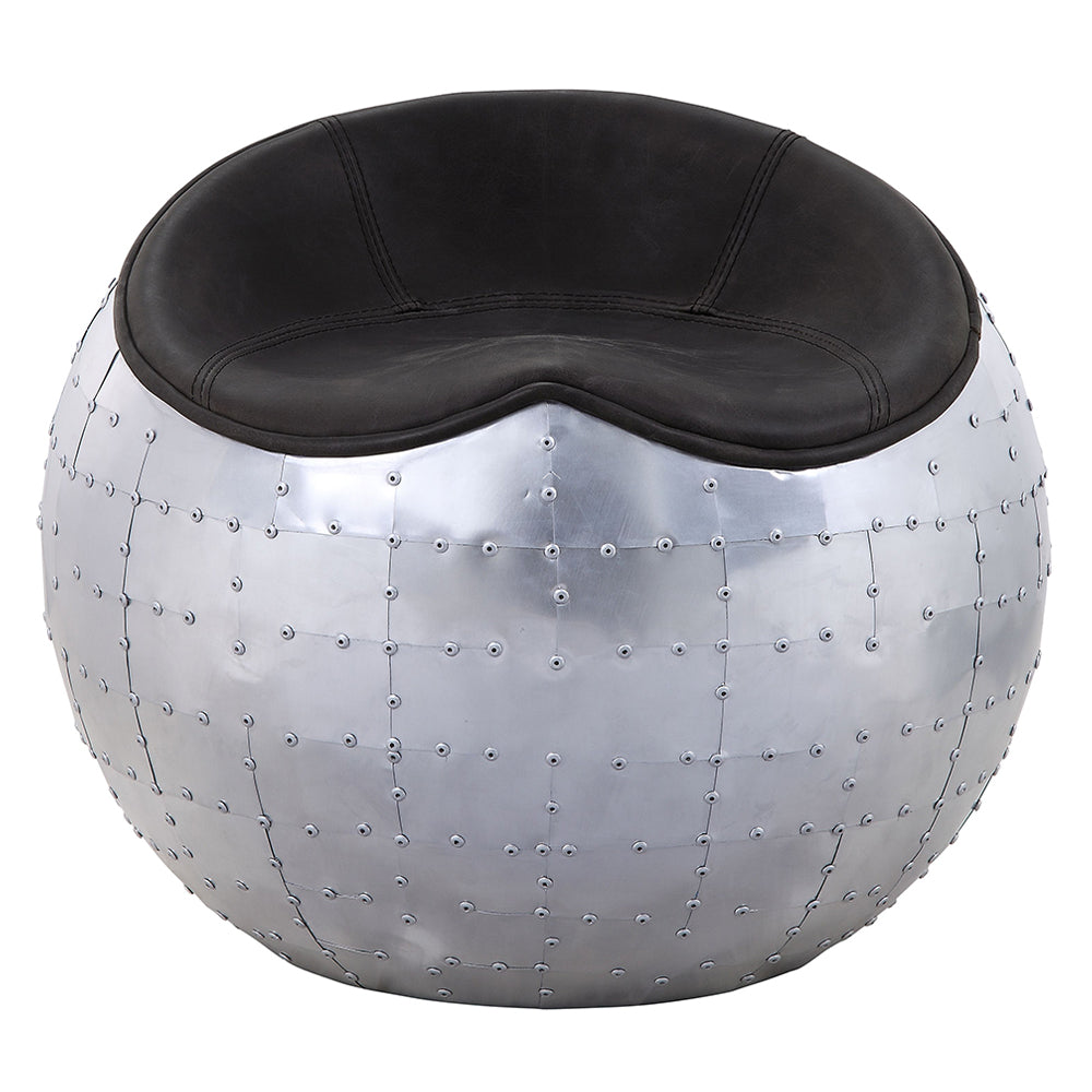 Brancaster Ebony Ottoman - Ornate Home