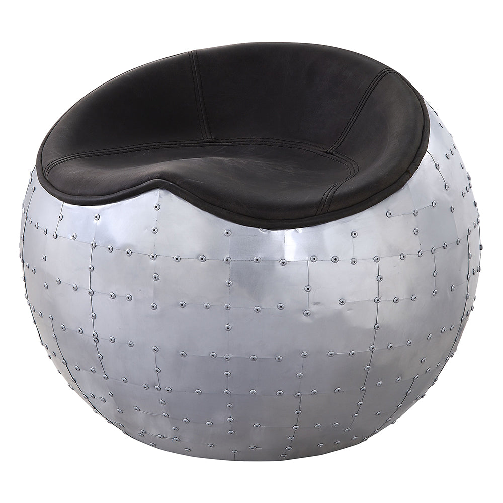 Brancaster Ebony Ottoman - Ornate Home