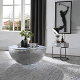Brancaster End Table in Aluminum - Ornate Home