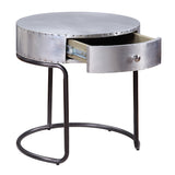 Brancaster End Table in Aluminum - Ornate Home