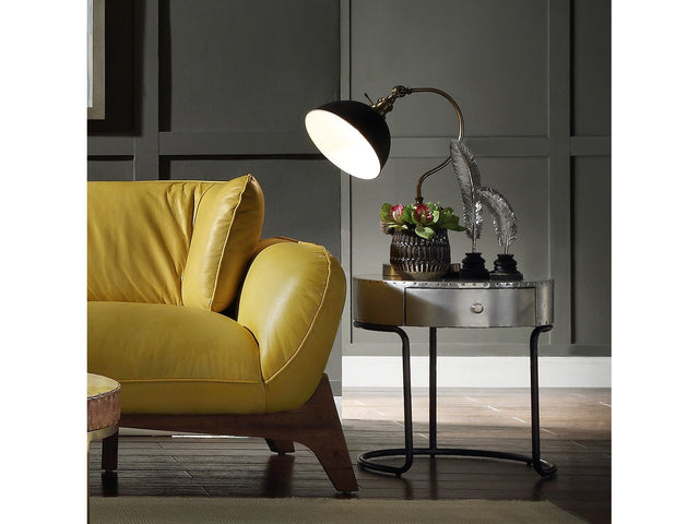 Brancaster End Table in Aluminum - Ornate Home