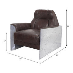 Brancaster Espresso Accent Chair - Ornate Home