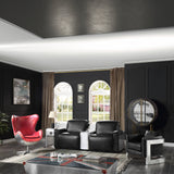 Brancaster Glass/Aluminum Coffee Table - Ornate Home