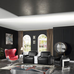 Brancaster Glass/Aluminum Coffee Table - Ornate Home