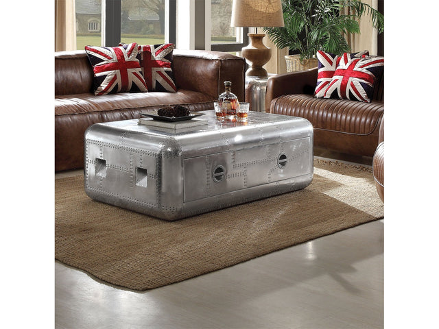 Brancaster Rectangular Aluminum Coffee Table - Ornate Home