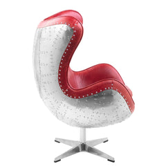 Brancaster Red Accent Chair W/Swivel - Ornate Home