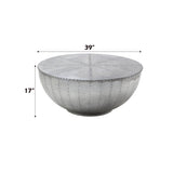 Brancaster Round Aluminum Coffee Table - Ornate Home