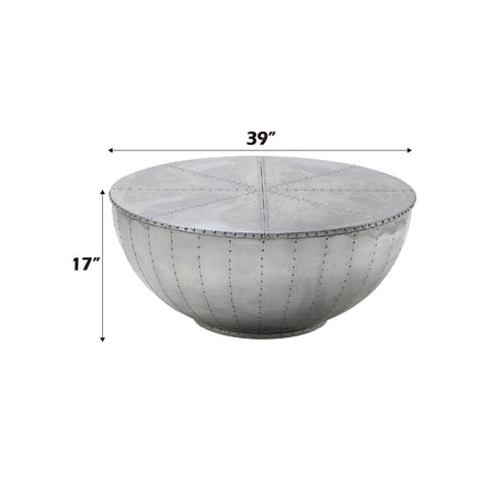 Brancaster Round Aluminum Coffee Table - Ornate Home