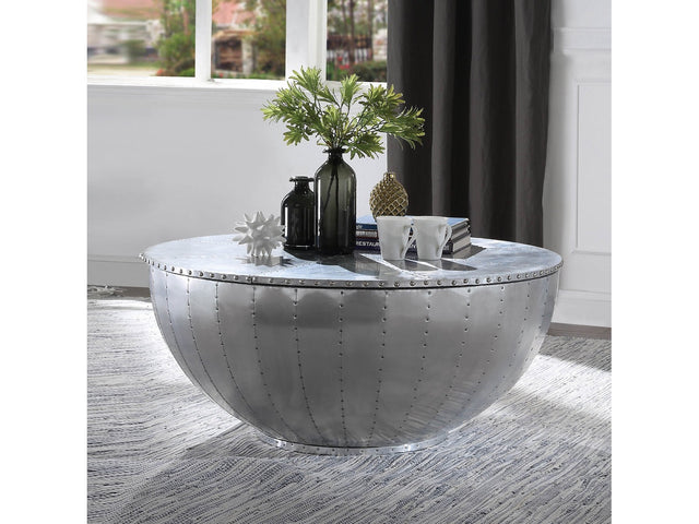 Brancaster Round Aluminum Coffee Table - Ornate Home