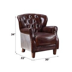 Brancaster Vintage Brown Accent Chair - Ornate Home