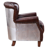 Brancaster Vintage Brown Accent Chair - Ornate Home
