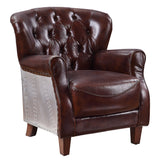 Brancaster Vintage Brown Accent Chair - Ornate Home