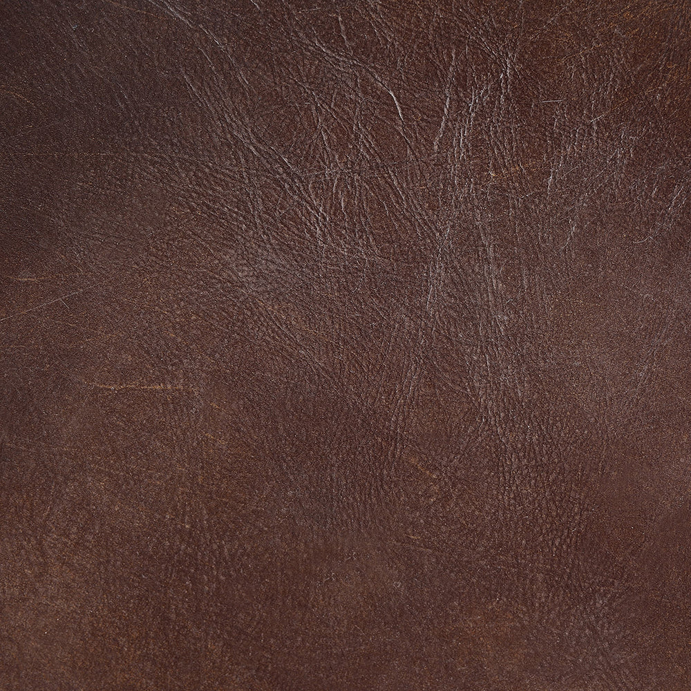 Brancaster Vintage Brown Leather Swivel Stool /1pc - Ornate Home