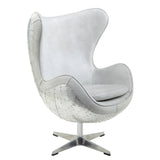 Brancaster White Accent Chair W/Swivel - Ornate Home