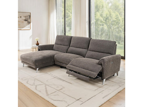 Brande Brown Power Sectional - Ornate Home