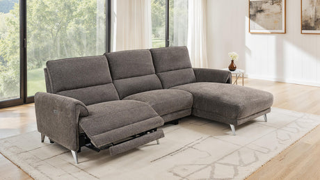 Brande Brown Power Sectional - Ornate Home